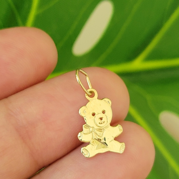 Vintage 9ct Gold Heart 9K 375 Teddy Bear Charm / Pendant - Picture 10 of 12